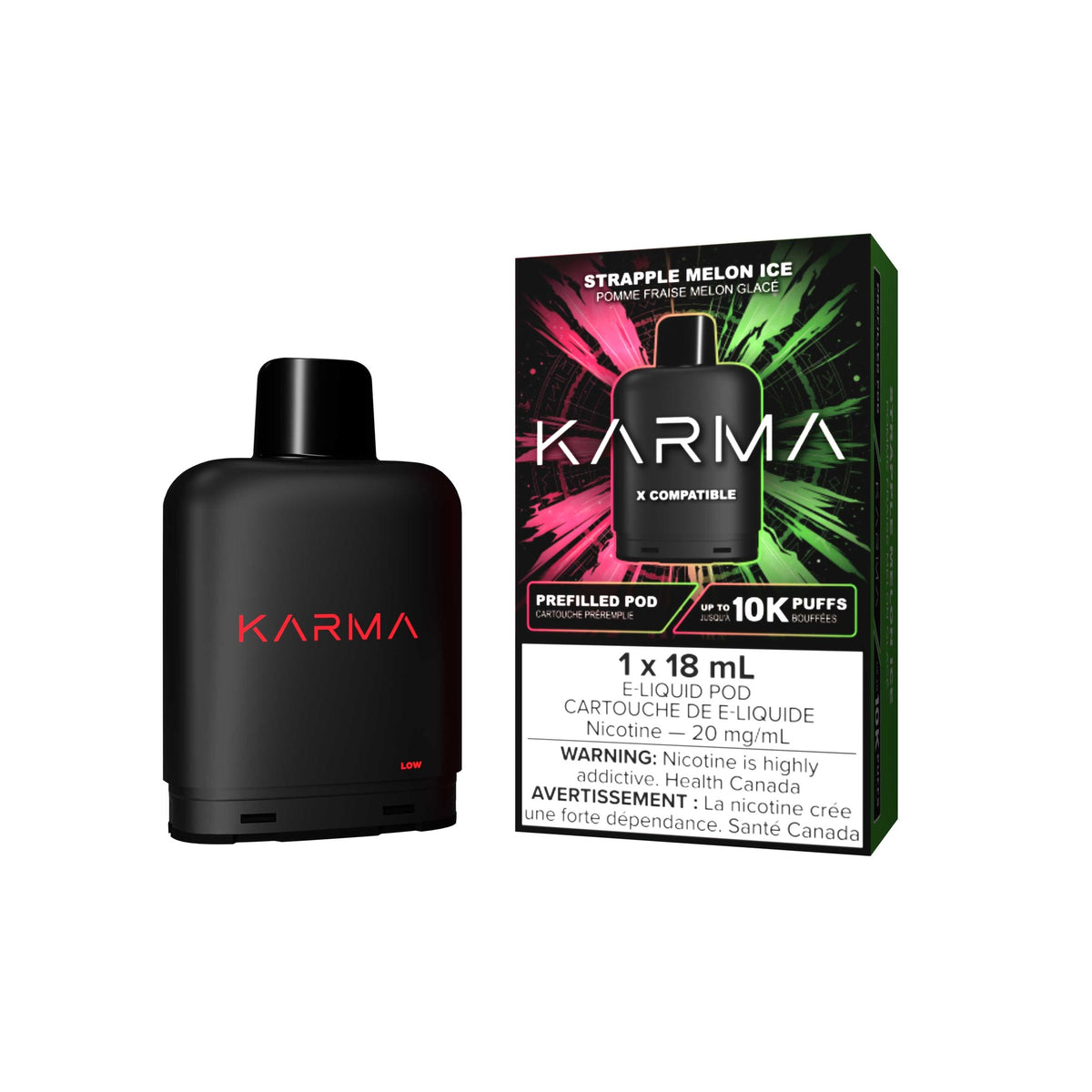 Karma Pod - Strapple Melon Ice (1x18mL)