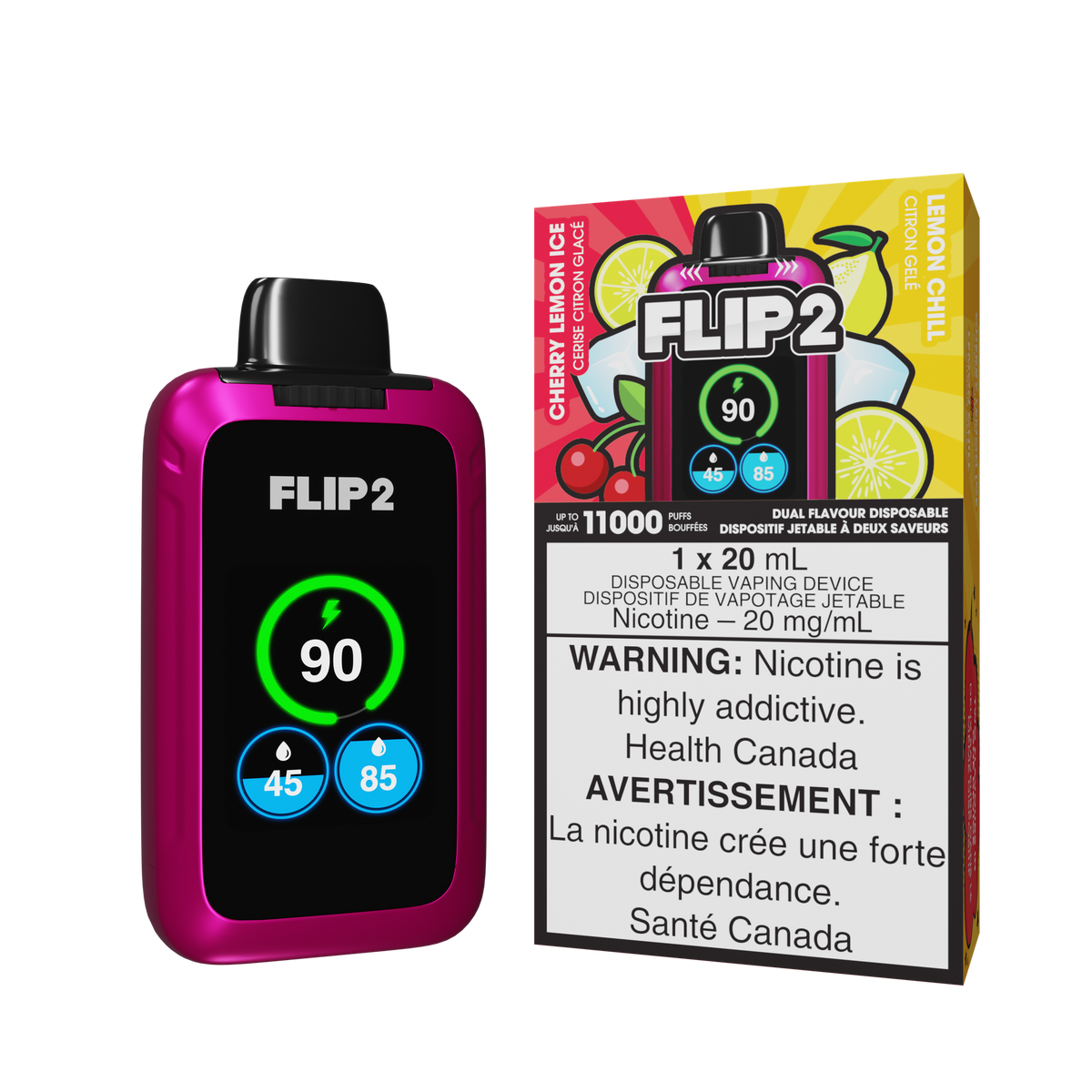 Flip Bar 2 - Cherry Lemon Ice / Lemon Chill Ice (20mL)