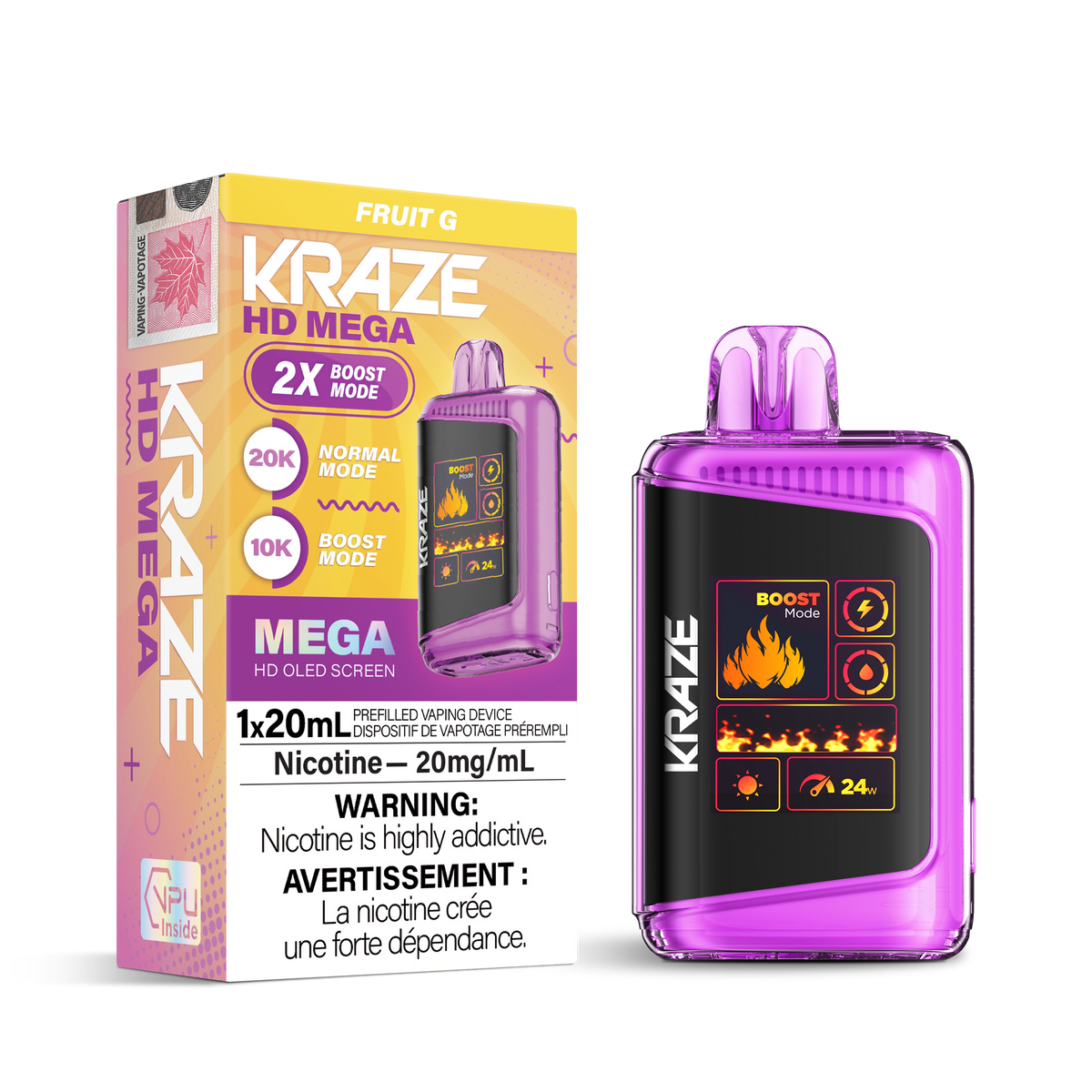 Kraze Hd Mega - Fruit G (20mL)