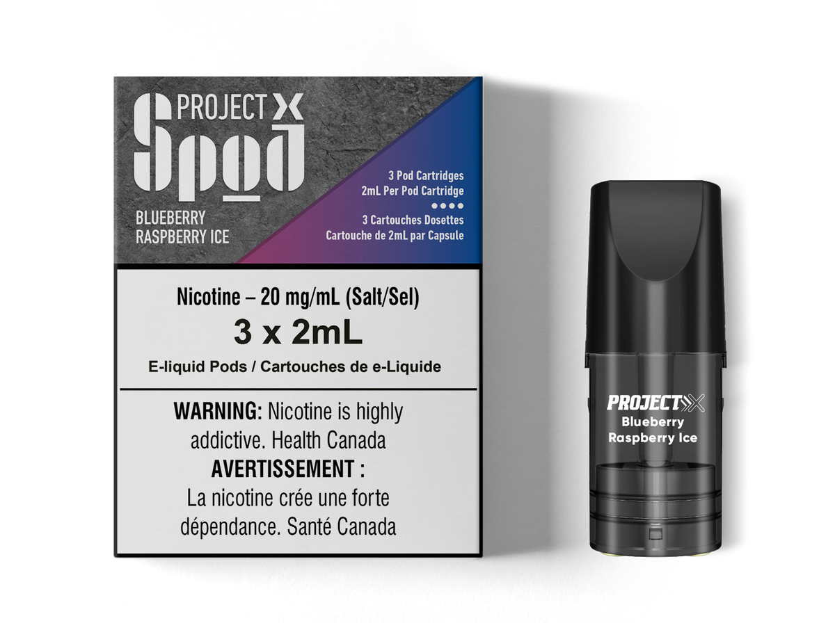 Project X Spod - Blueberry Raspberry Ice (3x2mL) (6847376425015)