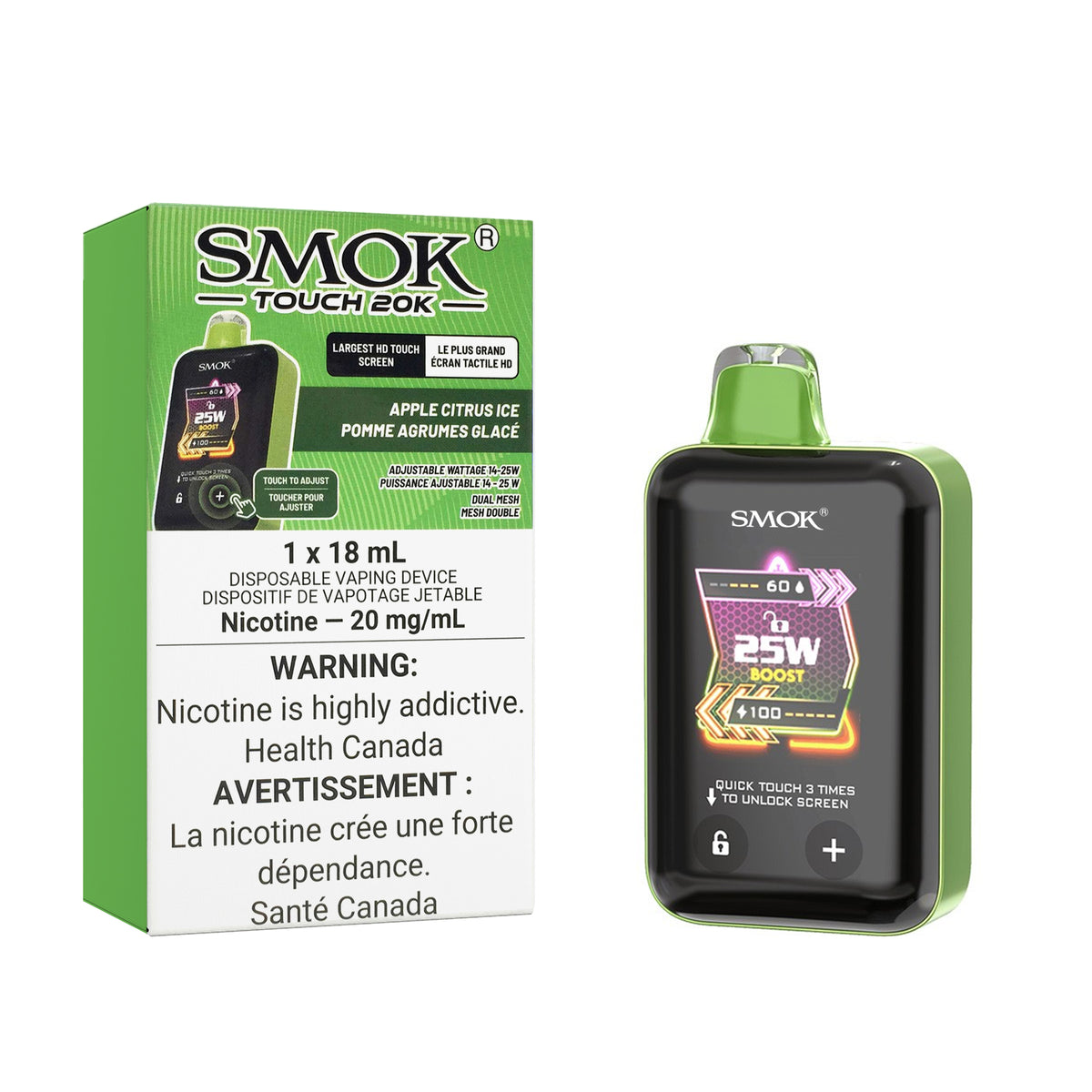 Smok Touch 20K - Apple Citrus Ice (18mL)