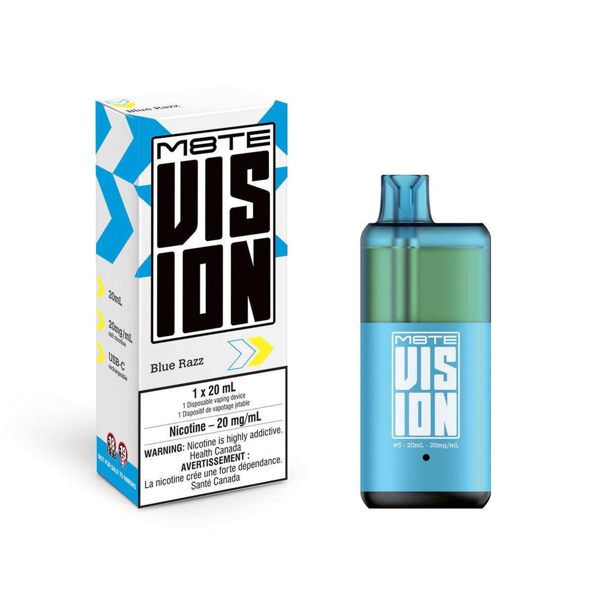 M8te Vision - Blue Razz (20mL)