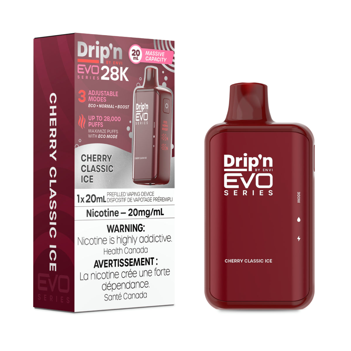 Envi Dripn Evo 28k - Cherry Classic Ice (20mL)