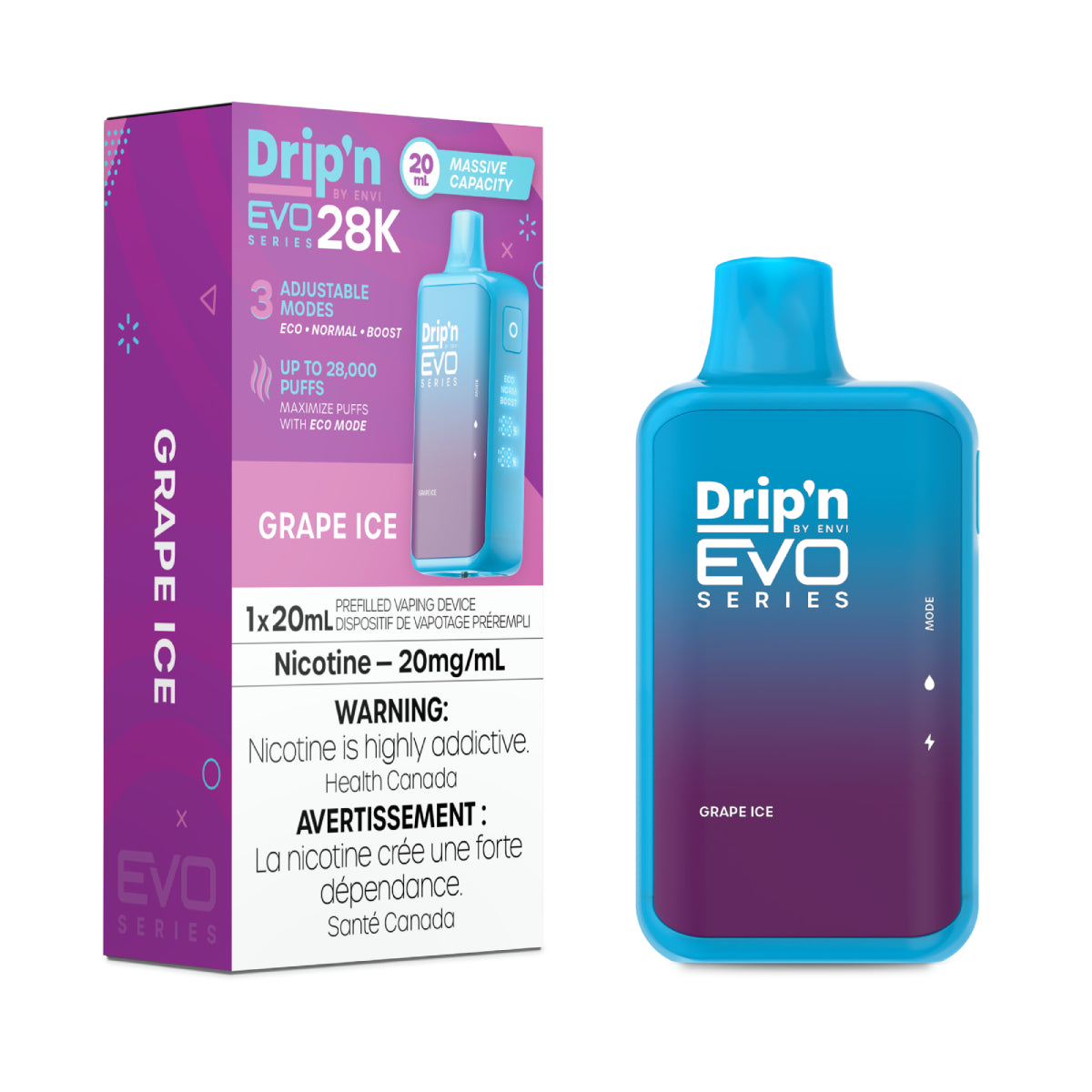 Envi Dripn Evo 28k - Grape Ice (20mL)