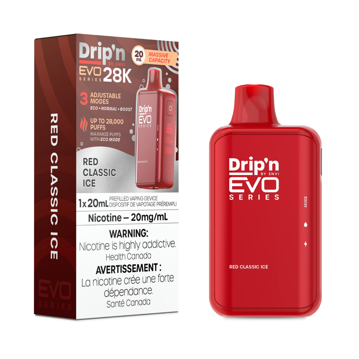 Envi Dripn Evo 28k - Red Classic Ice (20mL)