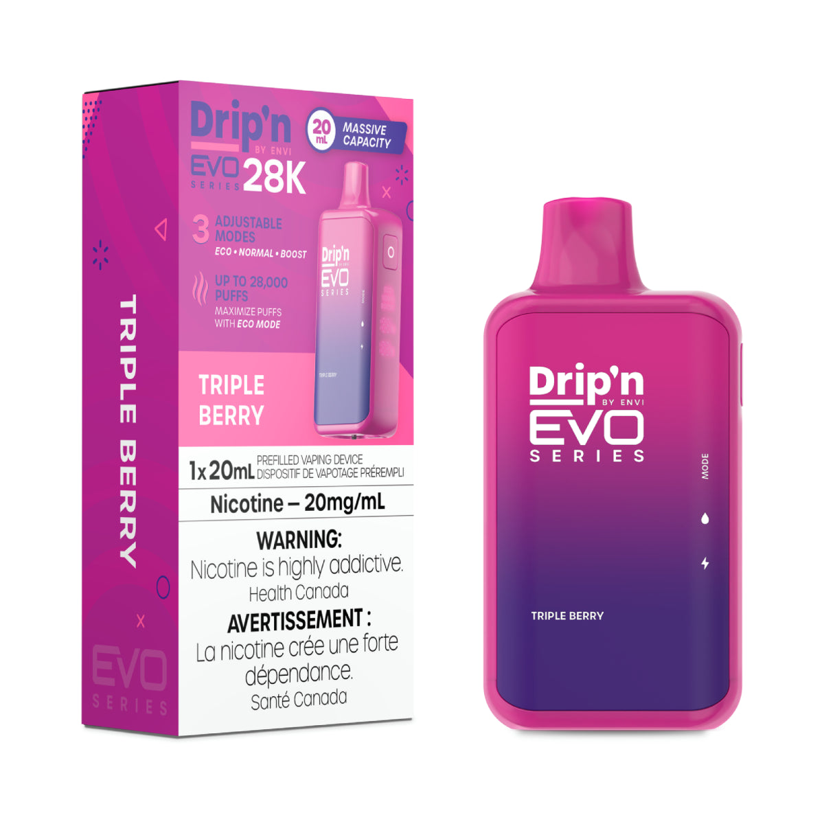 Envi Dripn Evo 28k - Triple Berry (20mL)