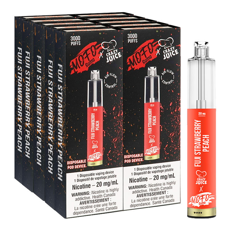 Mofo Sumo x Crazy Juice - Fuji Strawberry Peach 10 Pack (10x10mL)