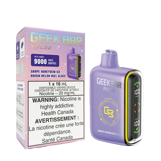 Geek Bar Pulse 9000 - Grape Honeydew Ice (16mL) – Flavorific Shop