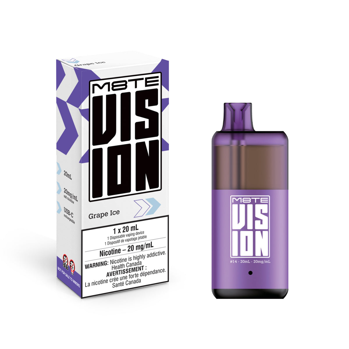 M8te Vision - Grape Ice (20mL)