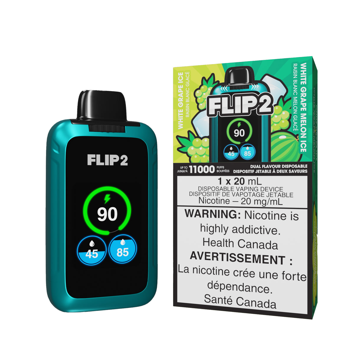 Flip Bar 2 - White Grape Ice / White Grape Melon Ice (20mL)