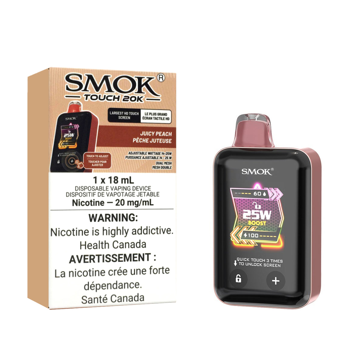 Smok Touch 20K - Juicy Peach (18mL)