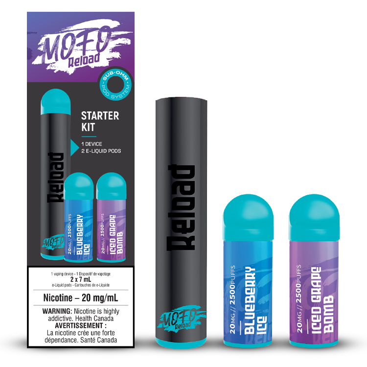 Mofo Reload Kit - Blueberry Ice / Iced Grape Bomb (850mAh + 2x7mL)