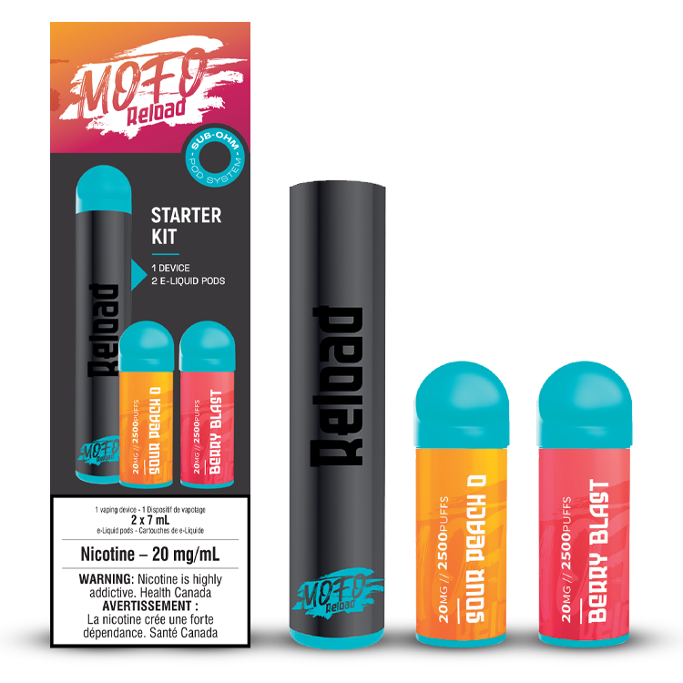 Mofo Reload Kit - Sour Peach O / Berry Blast (850mAh + 2x7mL)