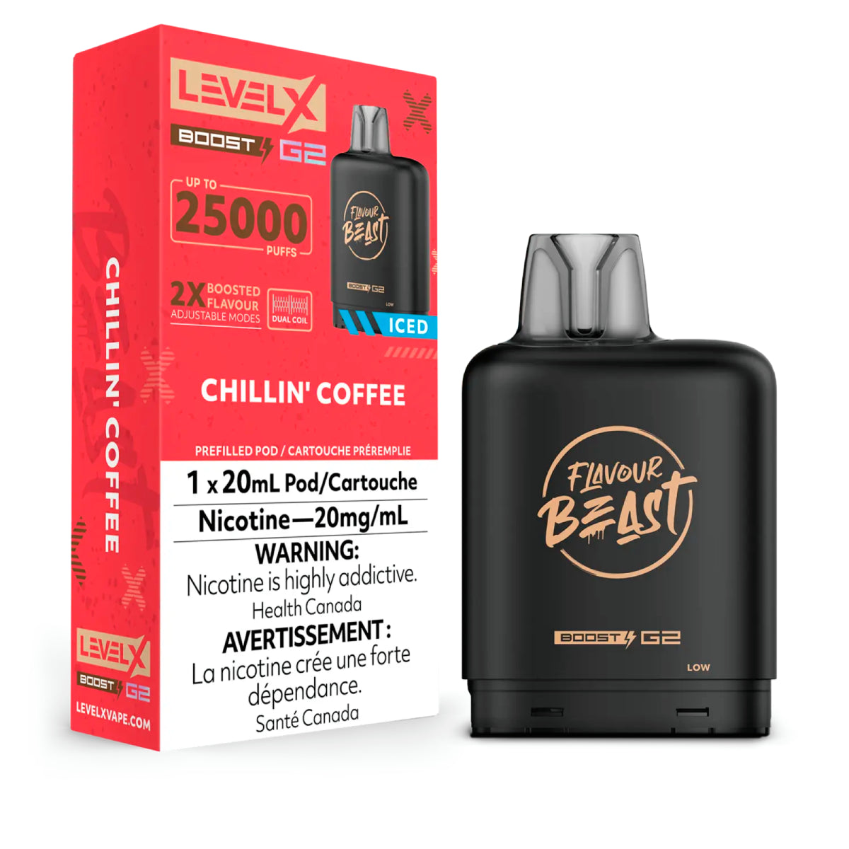 Level X FB Boost G2 - Chillin Coffee Iced (20mL)