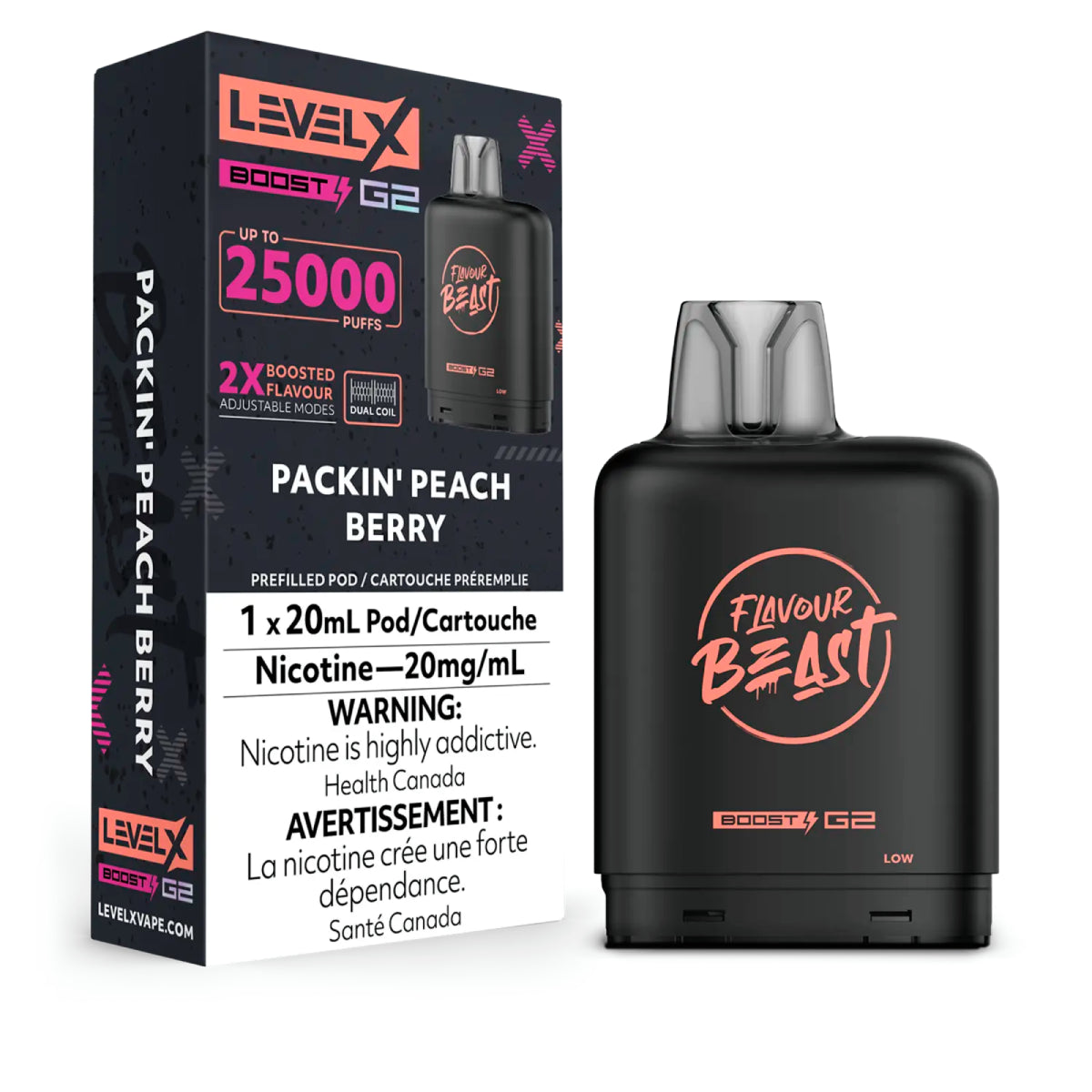 Level X FB Boost G2 - Packin' Peach Berry (20mL)