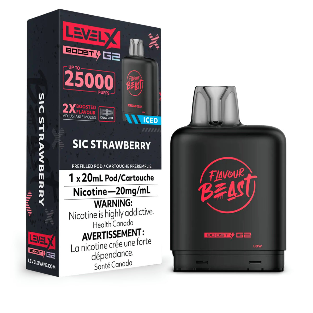 Level X FB Boost G2 - Sic Strawberry Iced (20mL)