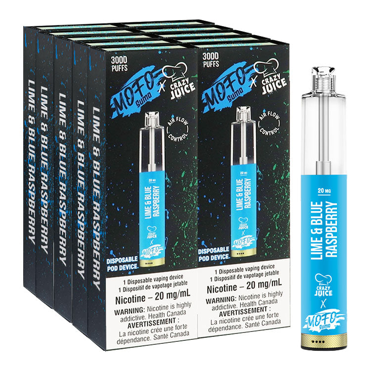 Mofo Sumo x Crazy Juice - Lime Blue Raspberry (10x10mL)