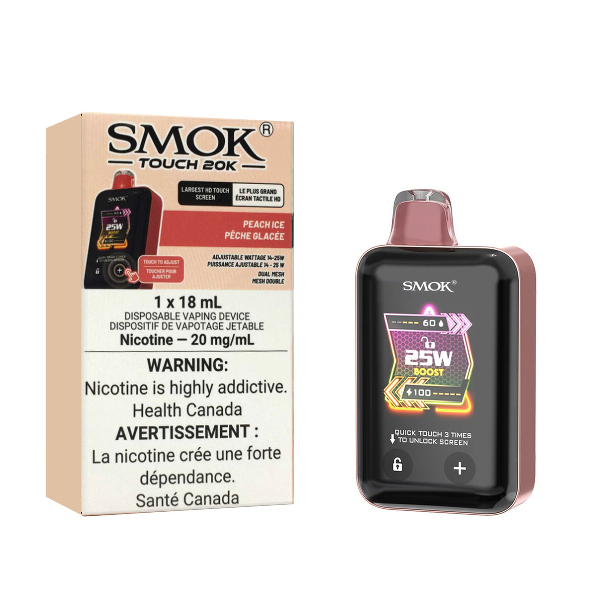 Smok Touch 20K - Peach Ice (18mL)