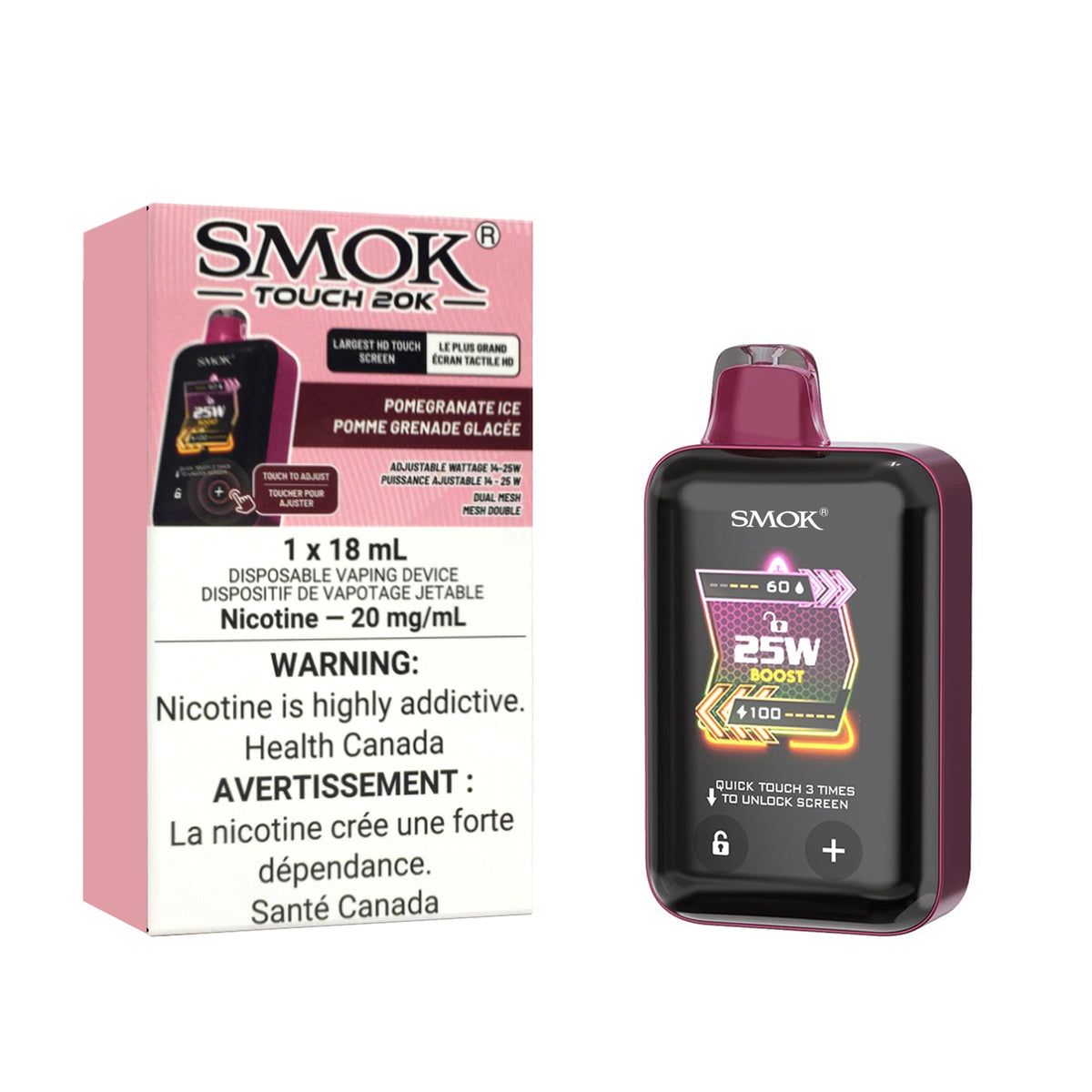 Smok Touch 20K - Pomegranate Ice (18mL)