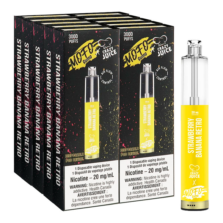 Mofo Sumo x Crazy Juice - Strawberry Banana Retro (10x10mL)