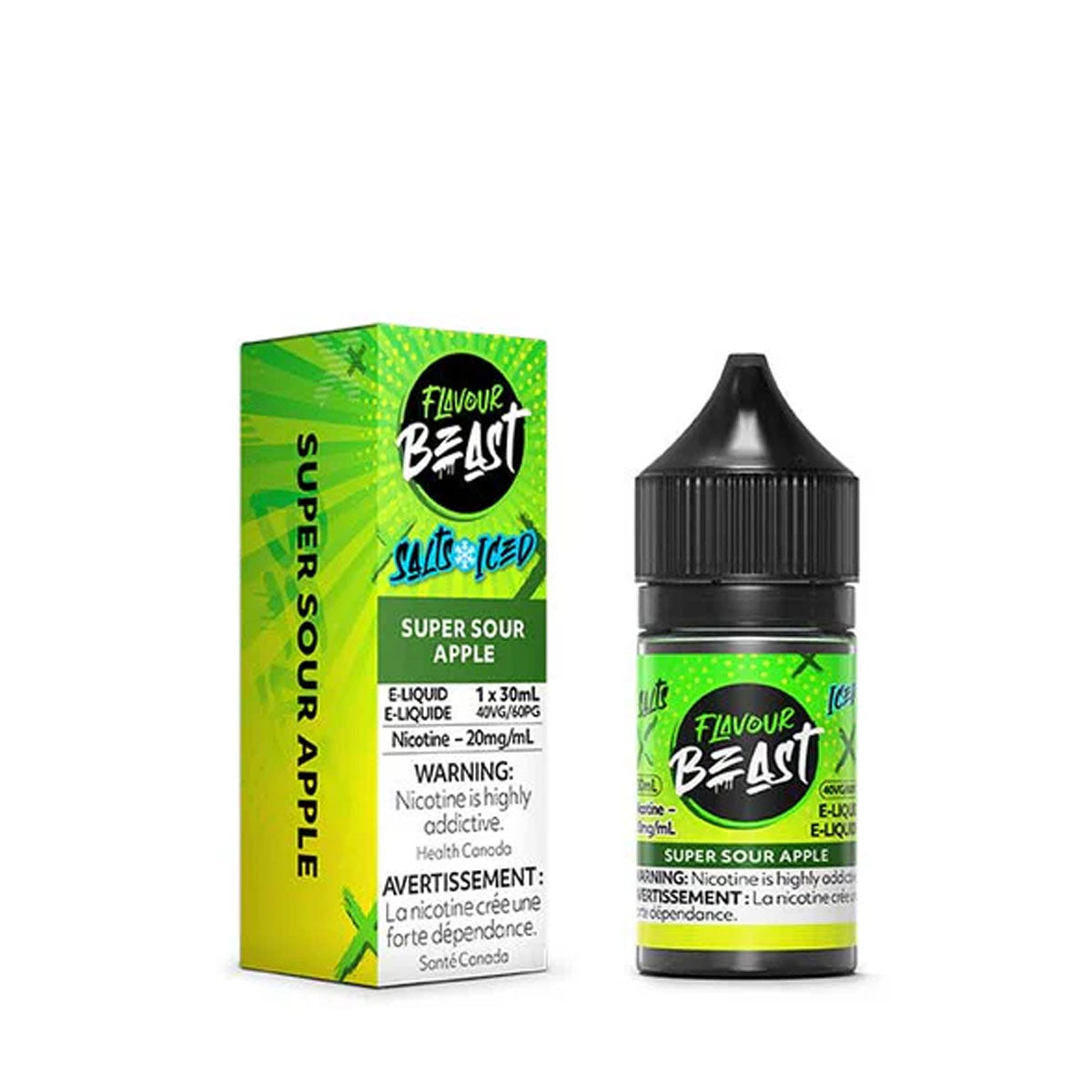 Flavour Beast Salt - Super Sour Apple Iced (20mL)