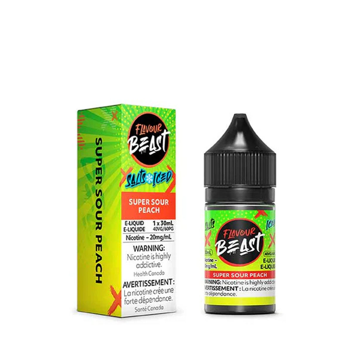 Flavour Beast Salt - Super Sour Peach Iced (20mL)