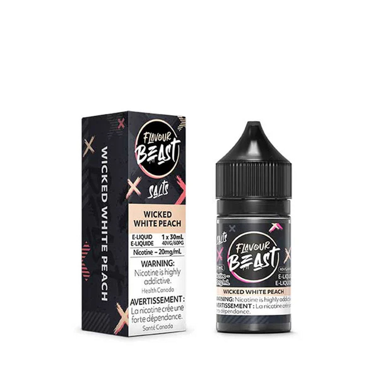 Flavour Beast Salt - Wicked White Peach (20mL)