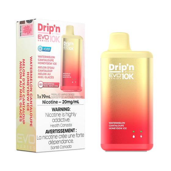 Envi Drip'n EVO 10k - Watermelon Cantaloupe Honeydew Ice (19mL) (6900154007607)